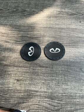 Infiniti Logo Car Cup Holder Silicone Insert Coasters (Set of 2)
